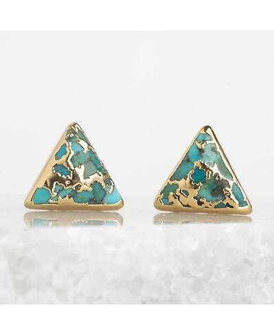Starfish Project Ellie Triangle Turquoise Studs