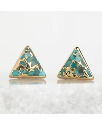 Starfish Project Ellie Triangle Turquoise Studs