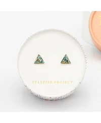 Starfish Project Ellie Triangle Turquoise Studs
