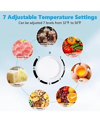 Antarctic Star 2.5 Cu. Ft. Compact Refrigerator with Chiller Compartment