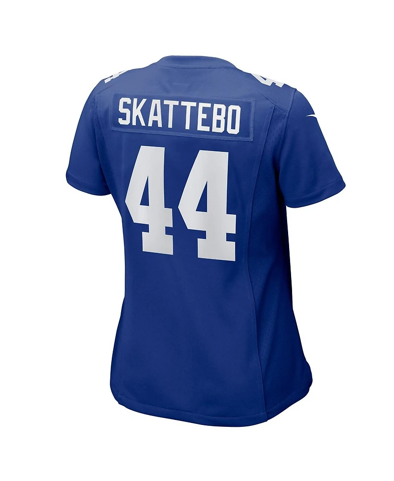 Nike Women's Cam Skattebo Royal New York Giants Team Game Player Jersey