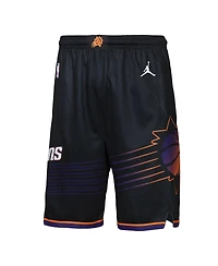 Jordan Big Boys and Girls Black Phoenix Suns Statement Edition Swingman Dri-fit Shorts