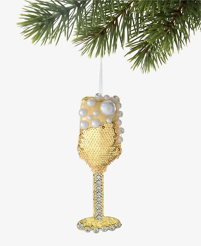 Holiday Lane Beauty Boom Champagne Ornament, Macy's Exclusive