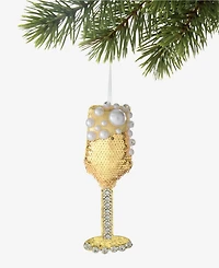 Holiday Lane Beauty Boom Champagne Ornament, Macy's Exclusive
