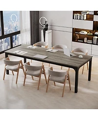 Tribesigns 6.5ft Conference Room Table, 157.48" W x 55.12" D Large Office Meeting Table (4 Pcs)