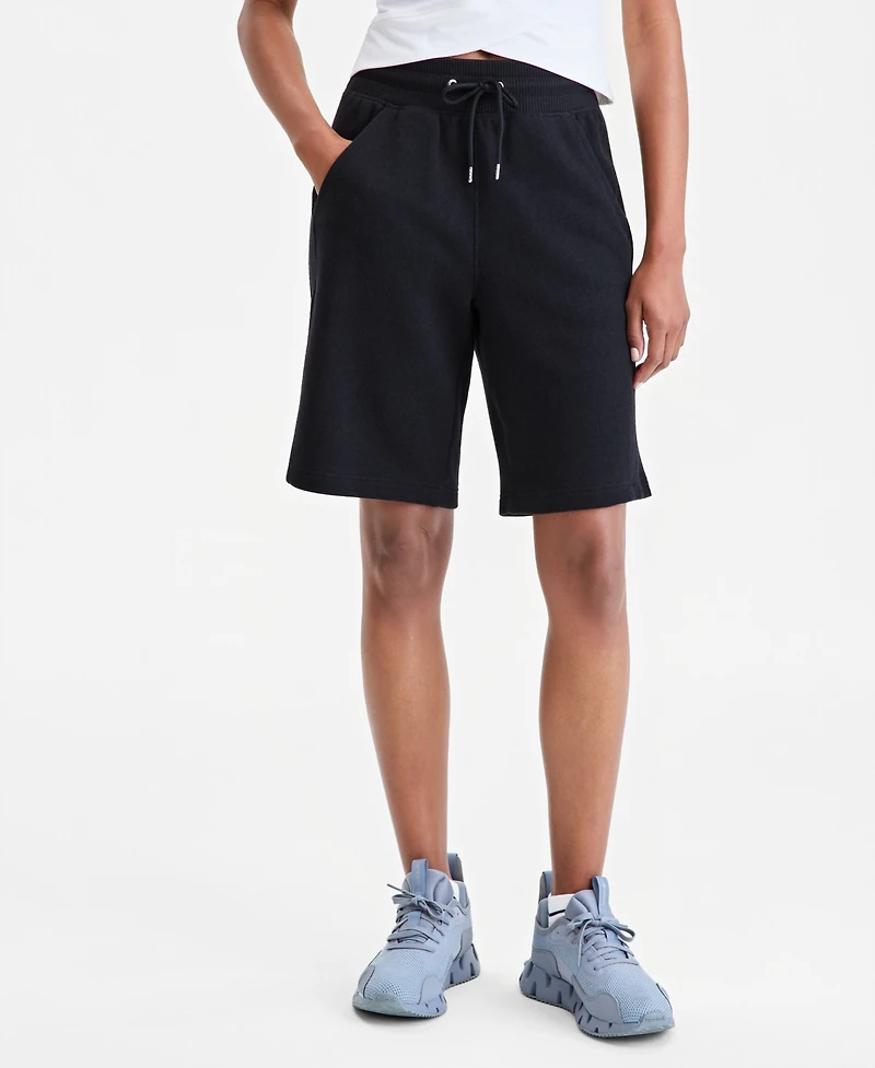 Id Ideology Women's Cotton-Blend Pull-On Bermuda Shorts, Exclusively at Macy's