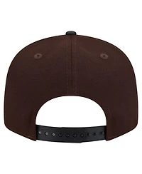 New Era Men's Dark Brown Los Angeles Chargers Burnt Wood Camo 9FIFTY Snapback Hat