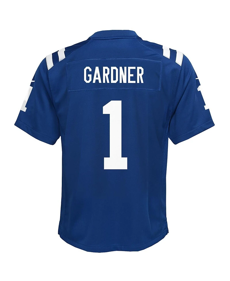 Nike Big Boys and Girls Ahmad Sauce Gardner Blue Indianapolis Colts Home Game Jersey