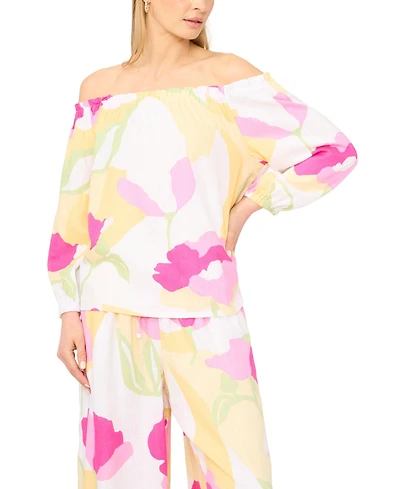 Vince Camuto Women's Off-The-Shoulder Long-Sleeve Top