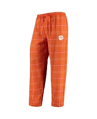 Concepts Sport Men's Orange/White Clemson Tigers Ultimate Flannel Pants