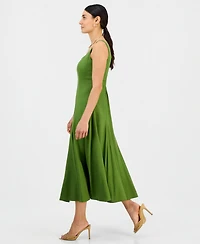 I.n.c. International Concepts Petite Square-Neck Linen Dress, Macy's Exclusive