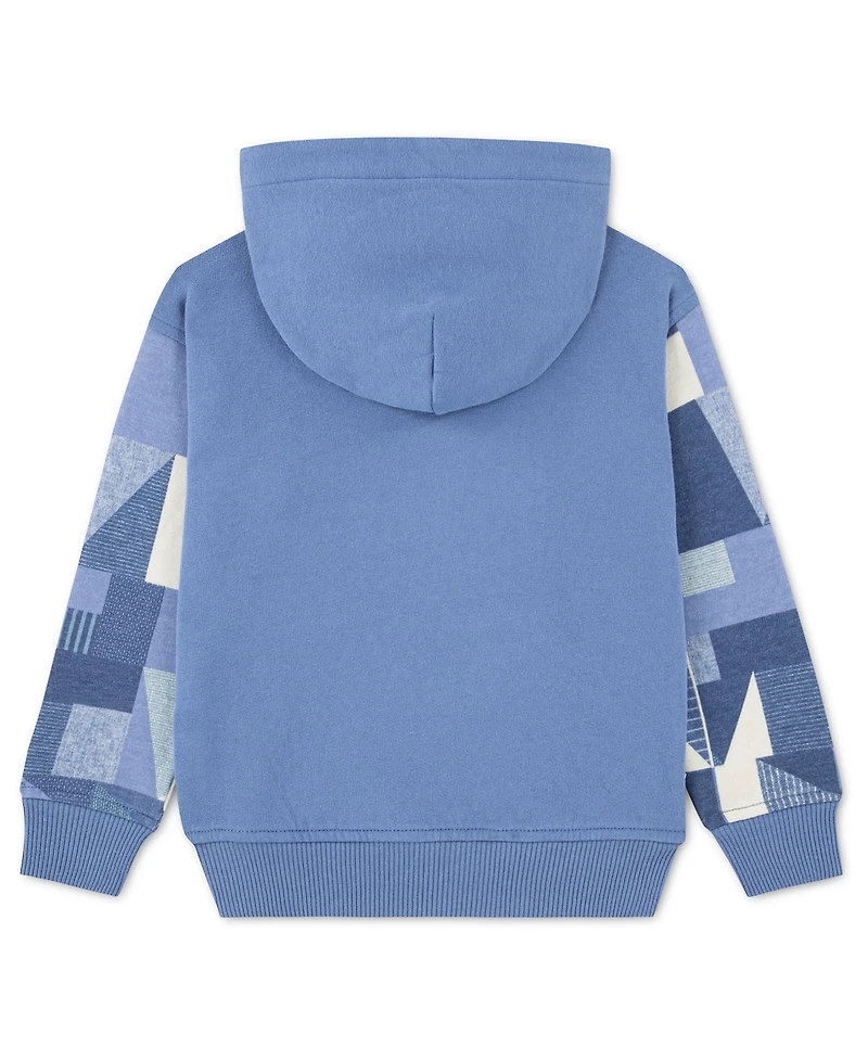 abercrombie kids Boys' Essentials Patchwork Pullover Hoodie