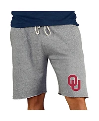 Concepts Sport Men's Gray Oklahoma Sooners Mainstream Terry Shorts