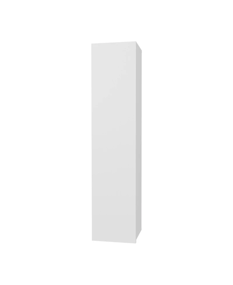 Fm Furniture Vento Vertical Wall Bathroom Cabinet with Door for Efficient Organization White