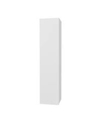 Fm Furniture Vento Vertical Wall Bathroom Cabinet with Door for Efficient Organization White
