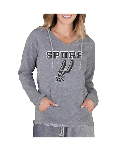 Concepts Sport Women's Gray San Antonio Spurs Mainstream Terry Hooded Top