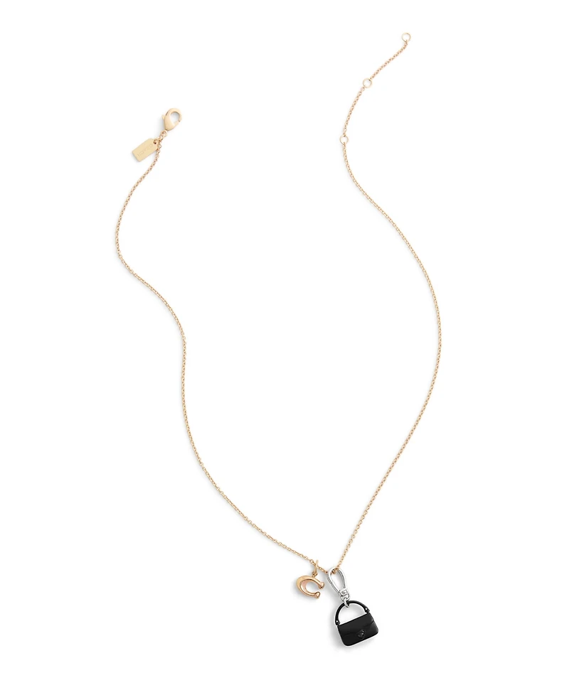 Coach Black Collectible Signature Sculpted C Handbag Jewelry Charm