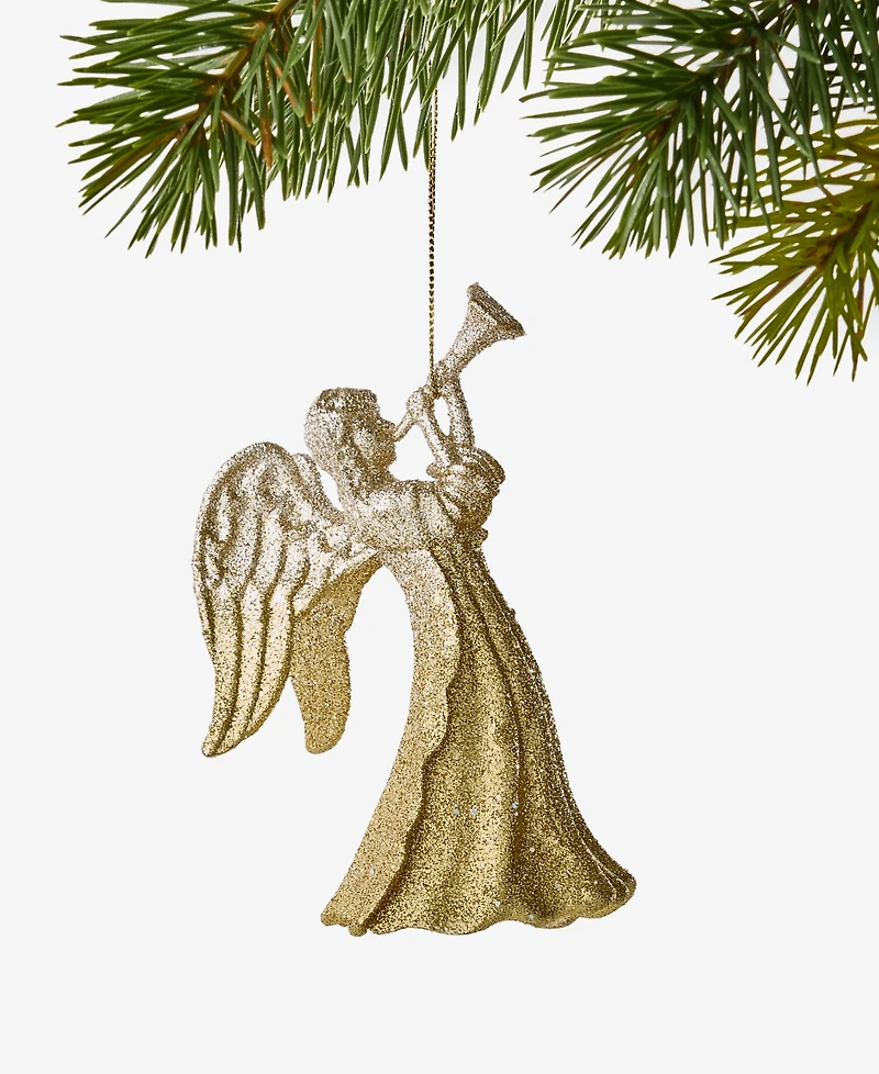 Holiday Lane Blessed Glittered Angel Ornament, Macy's Exclusive