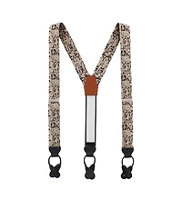 Trafalgar Men's Vintage Comic Art Novelty Silk Button End Suspenders