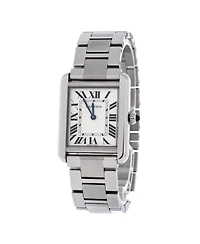 Pre-Owned Cartier Tank Solo Quartz Watch in Stainless Steel 24mm