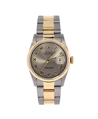 Pre-Owned Rolex Oyster Perpetual Datejust Automatic Watch in Stainless Steel and Gold 36mm
