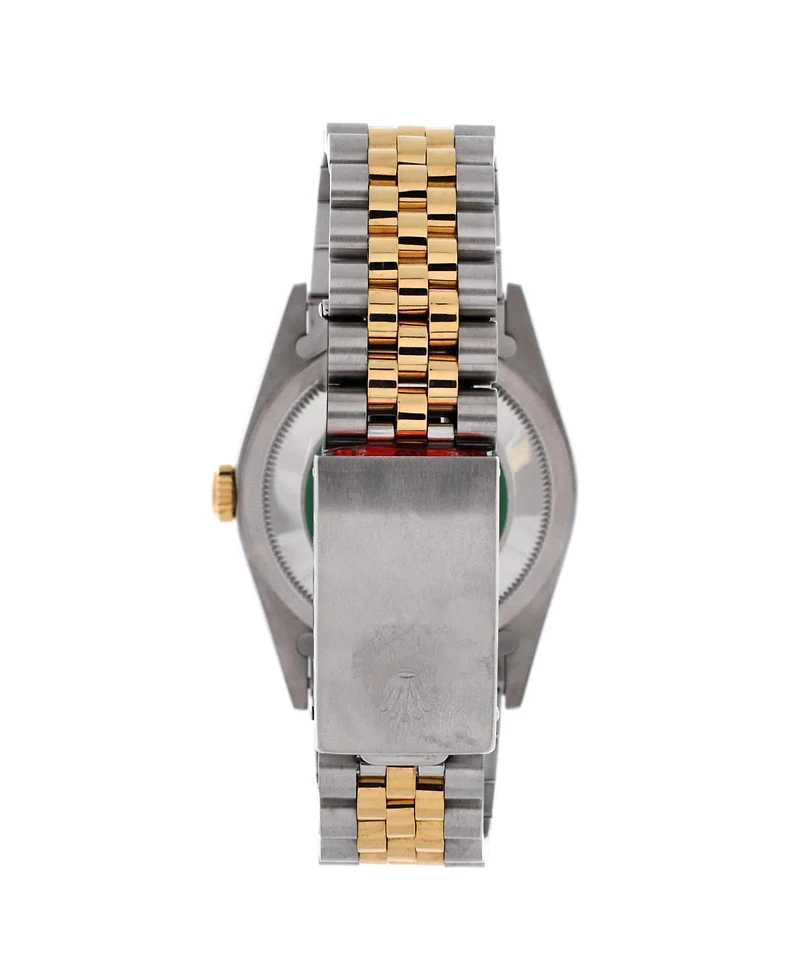 Pre-Owned Rolex Oyster Perpetual Datejust Automatic Watch in Stainless Steel and Gold with Diamond Markers 36mm
