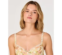 Astr the Label Women's Bustier Sweetheart Neck Fit & Flare Mini Dress