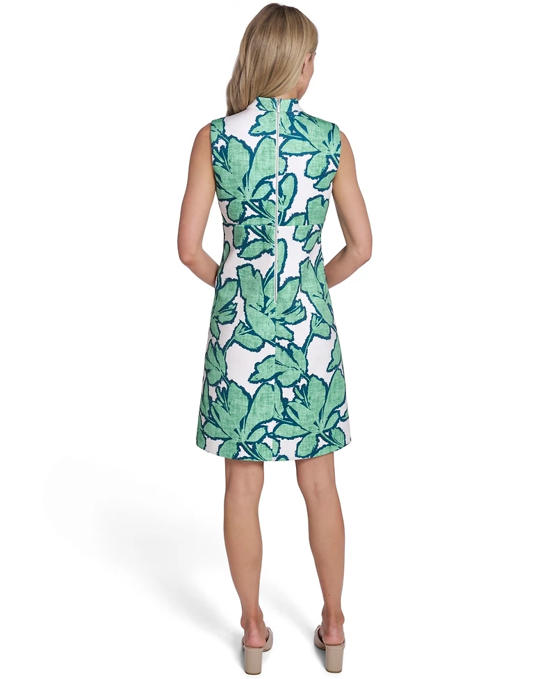 Calvin Klein Women's Sleeveless Mock Neck Dress