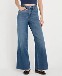 Good American Petite Flare Leg Ankle Jeans