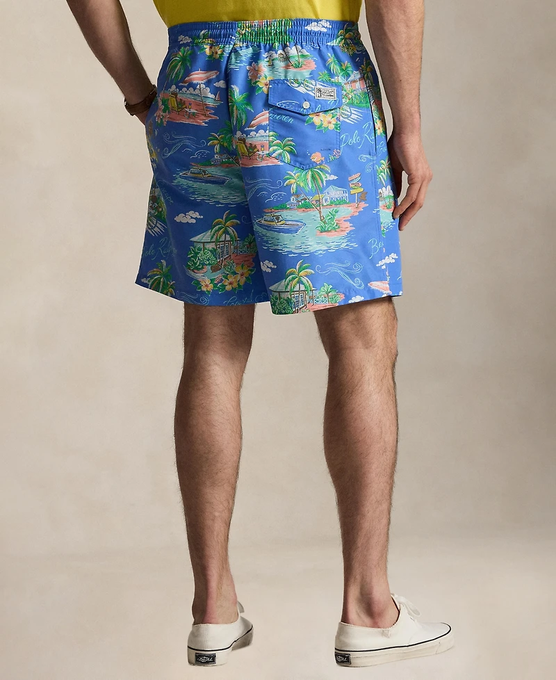 Polo Ralph Lauren Men's Big & Tall Traveler Classic Bear Swim Trunk