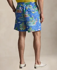 Polo Ralph Lauren Men's Big & Tall Traveler Classic Bear Swim Trunk