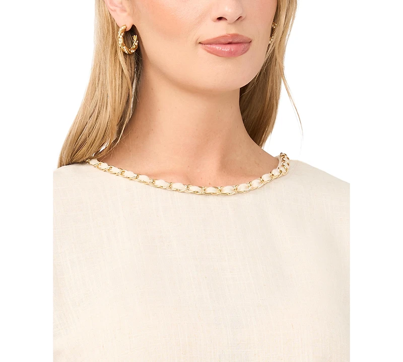 Vince Camuto Women's Crewneck Short-Sleeve Top