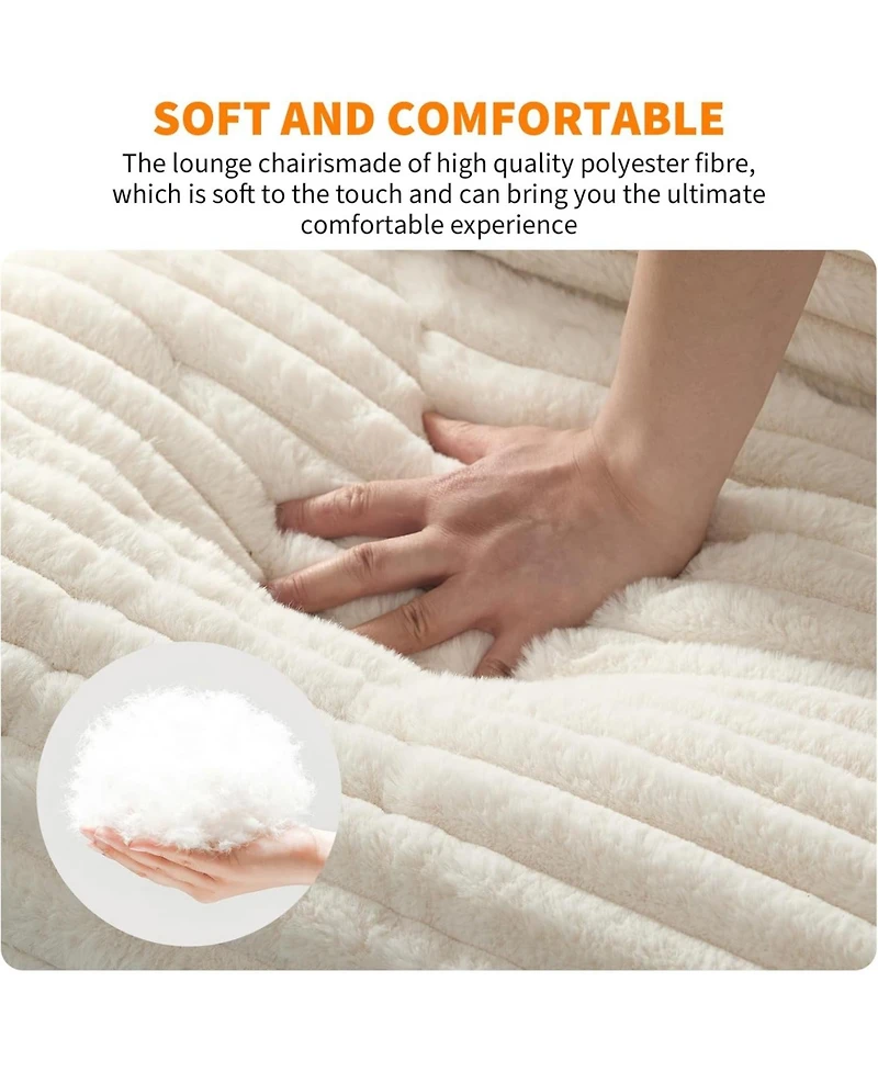 gaomon Sling Accent Chair with Metal Frame and Foam Cushion