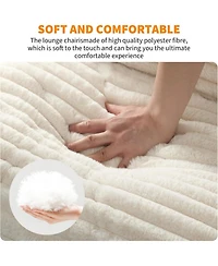 gaomon Sling Accent Chair with Metal Frame and Foam Cushion