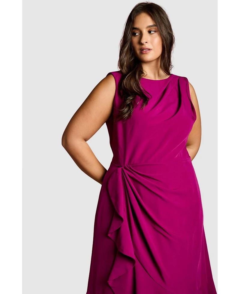 Coast Women's Crepe Ruffle Midi Dress