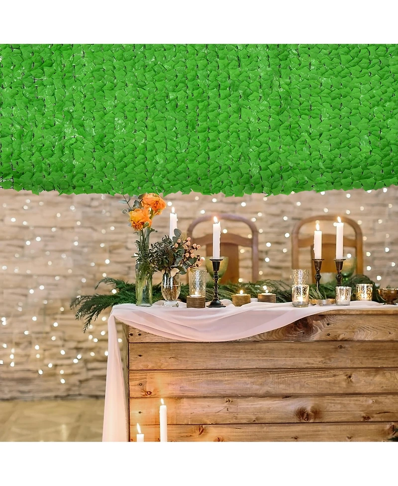 1 Pc 118x39in Artificial Ivy Privacy Fence Screen Faux Hedge Fence & Vine Decor