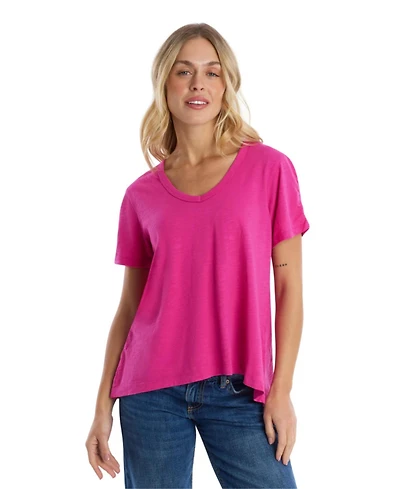 Wilt Clothing Women's Ruched Sleeve Tee