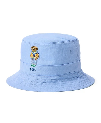 Polo Ralph Lauren Men's Logo and Bear Embroidered Bucket Hat