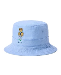 Polo Ralph Lauren Men's Logo and Bear Embroidered Bucket Hat