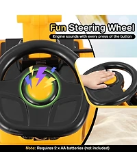 Slickblue Toddler Ride-On Excavator with Adjustable Digging Shovel