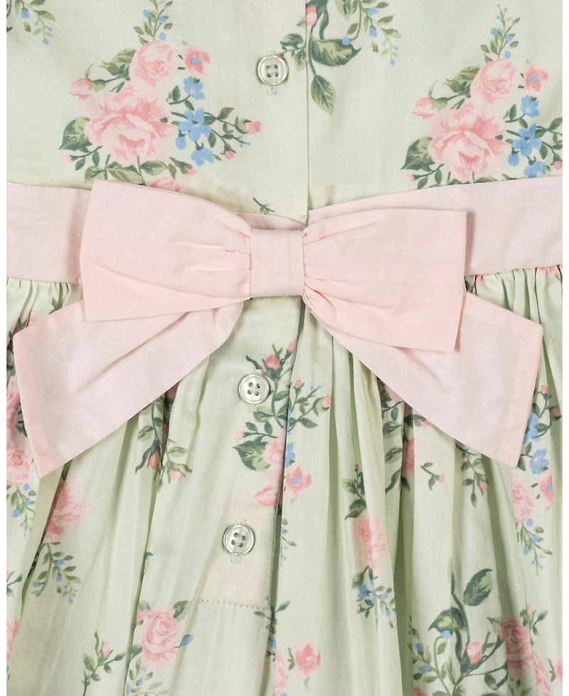 Hope & Henry Little Girls Organic Sleeveless Sateen Party Dress