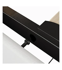 gaomon full upholstered led headboard storage bed frame