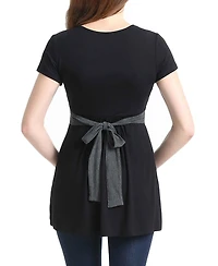 kimi + kai Maternity Nursing Colorblock Tunic Top