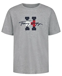 Tommy Hilfiger Boys' 8-20 Script H Logo Print T-Shirt