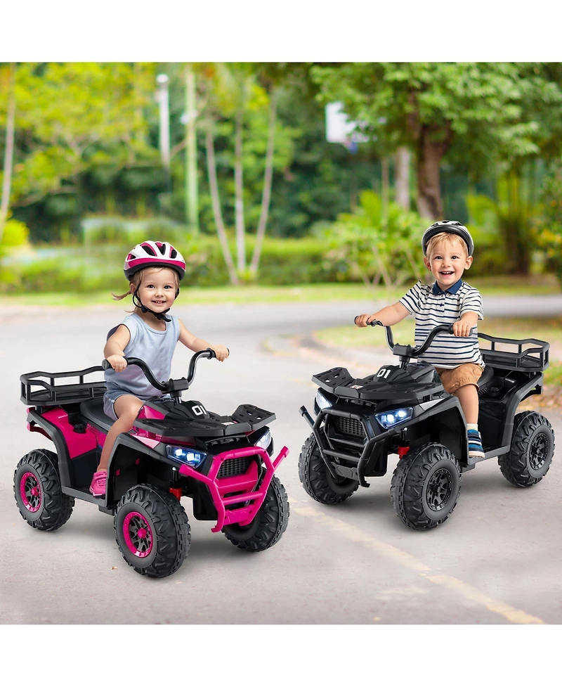 Slickblue Kids 24V Electric Atv Quad Ride-On with Realistic Sounds