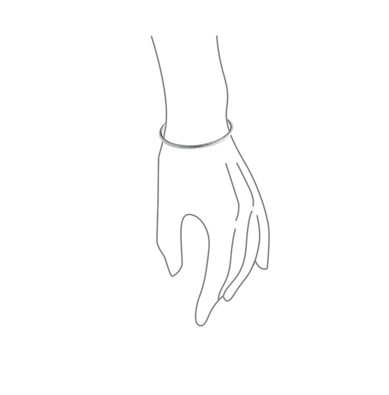 Bling Jewelry Unisex .925 Sterling Silver Snake Link Chain Bracelet Add Charms