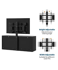gaomon Modern Tv Stand with Mount, 55 Inch Entertainment Center with 9 Drawers, Adjustable Height Media Console for TVs 85 Inch
