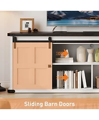 Gaomon Farmhouse Tv Stand for 75 Inch Tv