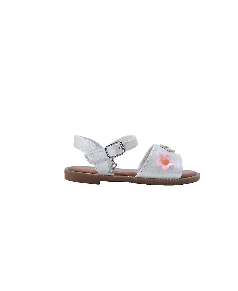 Bebe Big Girls Sandals – Cute Fashion Flat Sandals and Summer Shoes with Ankle Strap (ToddlerLittle KidBig