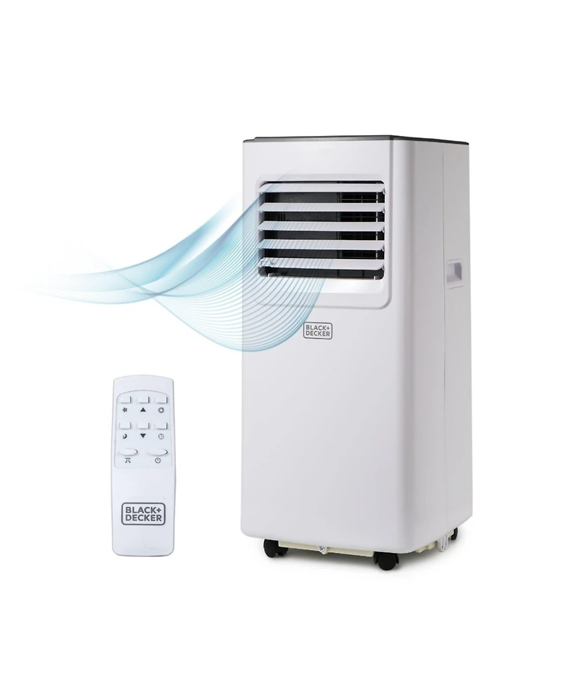 Black+Decker 8,000 Btu Portable Ac with WiFi and Remote, 3-in-1 Air Conditioner, Fan and Dehumidifier, App, Alexa and Google, Window Kit